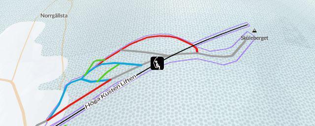 Piste map of the resort Skuleberget