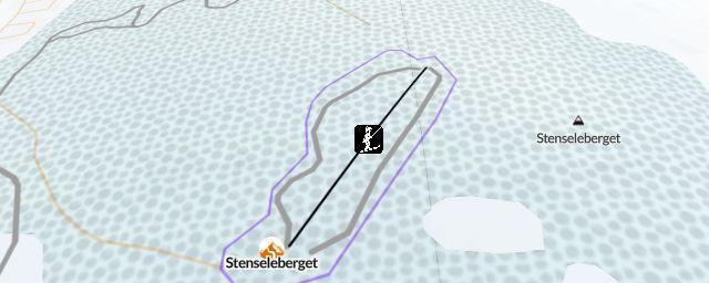 Piste map of the resort Stenseleberget