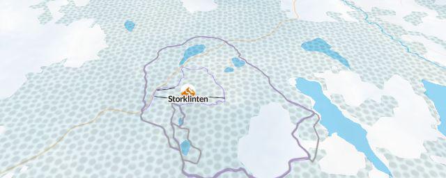 Piste map of the resort Storklinten