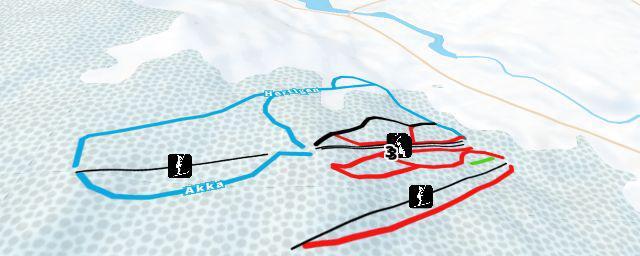 Piste map of the resort Sunne Ski & Bike