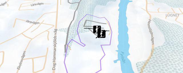 Piste map of the resort Sunnerstaåsens friluftsområde