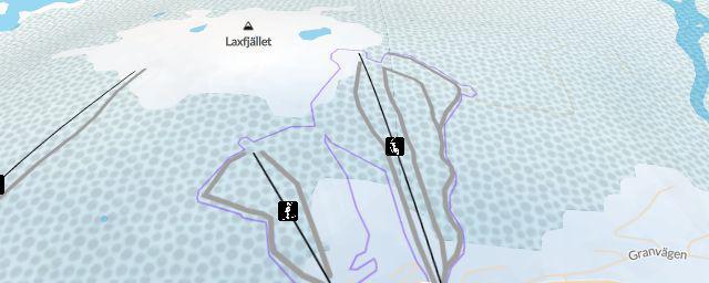 Piste map of the resort Tärnaby