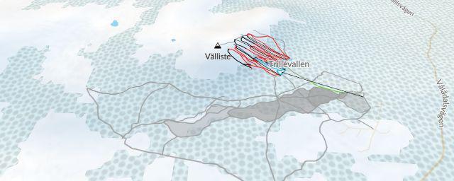 Piste map of the resort Trillevallens skidområde
