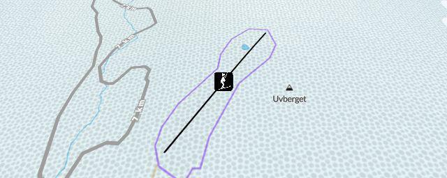 Piste map of the resort Uvbergsbacken