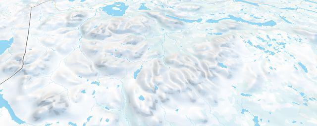 Piste map of the resort Vålådalens Fjällstation