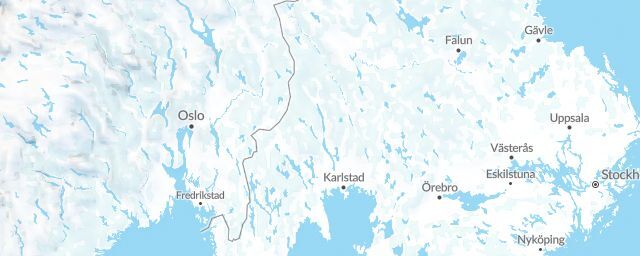 Piste map of the region Värmland