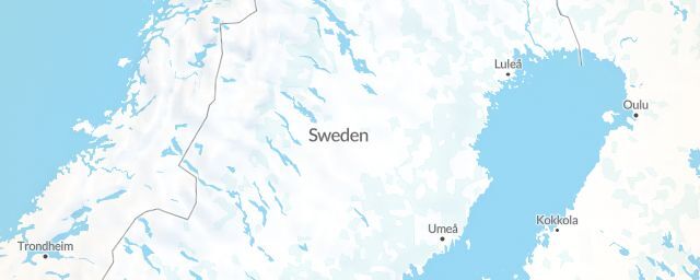 Piste map of the region Västerbotten