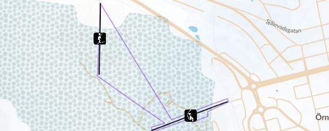 Piste map of the resort Paradiskullen