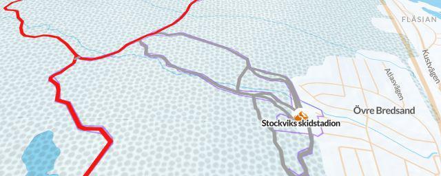 Piste map of the resort Stockviks skidstadion