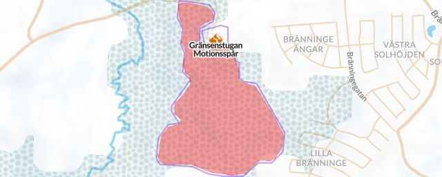 Piste map of the resort Gränsenstugan Motionsspår