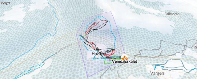 Piste map of the resort Vemdalsskalet