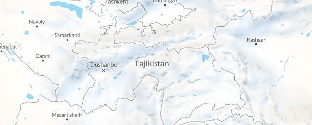 Piste map of the region Tajikistan