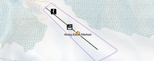 Piste map of the resort Akdağ Kayak Merkezi