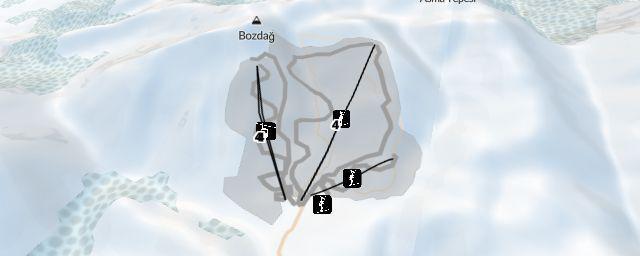 Piste map of the resort Denizli Kayak Merkezi
