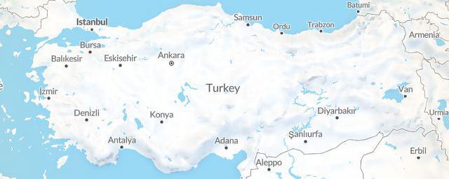 Piste map of the region Turkey