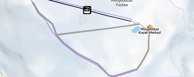Piste map of the resort Mergebütan Kayak Merkezi