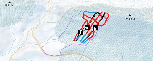 Piste map of the resort Гірськолижний комплекс "Плай"