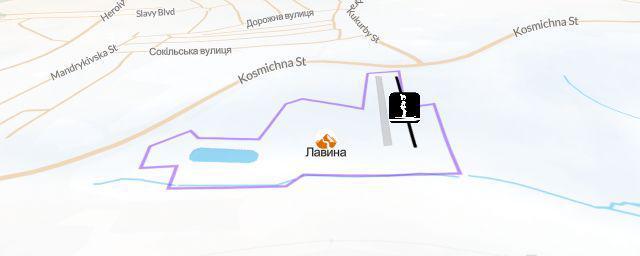 Piste map of the resort Лавина