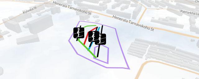 Piste map of the resort Спортивно-розважальний комплекс "Савич-парк"