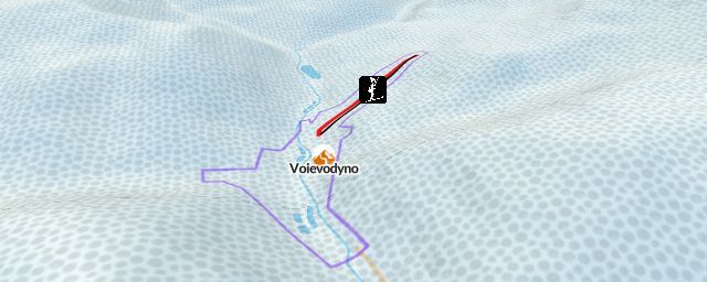Piste map of the resort Voievodyno