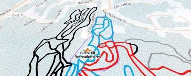 Piste map of the resort Birch Hill Recreation Area