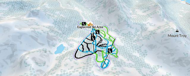 Piste map of the resort Eaglecrest Ski Area