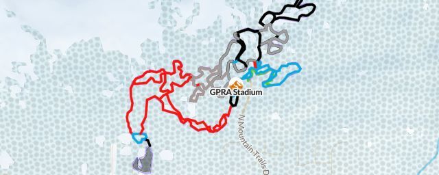 Piste map of the resort GPRA Stadium