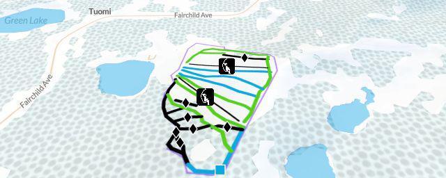 Piste map of the resort Hillberg Ski Area