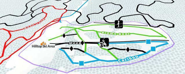 Piste map of the resort Hilltop Ski Area