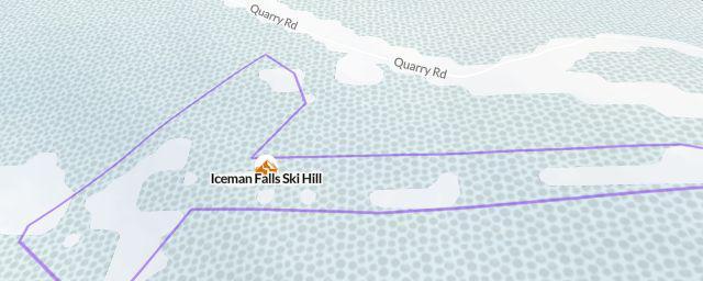 Piste map of the resort Iceman Falls Ski Hill