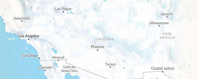 Piste map of the region Arizona