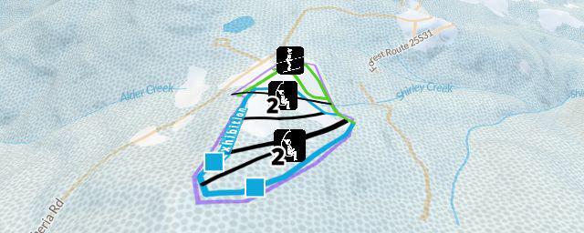 Piste map of the resort Alta Sierra Ski Resort
