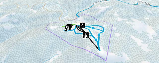 Piste map of the resort Badger Pass Ski Area