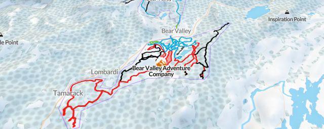Piste map of the resort Bear Valley Adventure Company