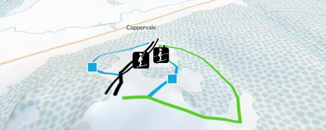 Piste map of the resort Coppervale Ski Area