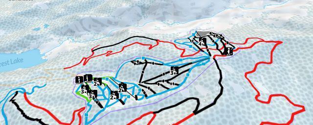 Piste map of the resort Dodge Ridge Ski Area