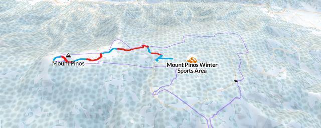 Piste map of the resort Mount Pinos Winter Sports Area