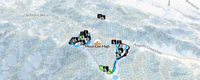 Piste map of the resort Mountain High