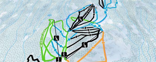 Piste map of the resort Mt. Shasta Ski Park