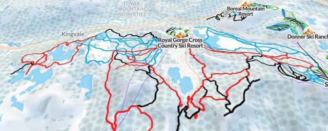 Piste map of the resort Royal Gorge Cross Country Ski Resort