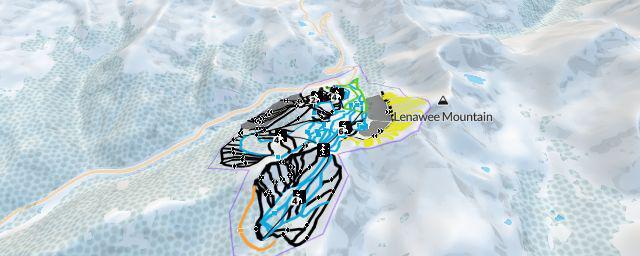 Piste map of the resort Arapahoe Basin Ski Area