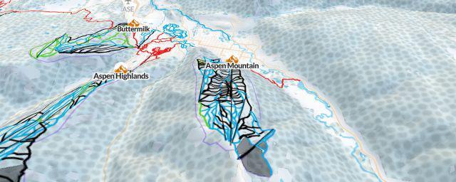 Piste map of the resort Aspen Mountain
