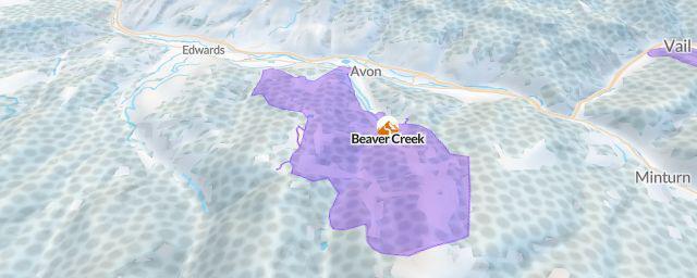 Piste map of the resort Beaver Creek