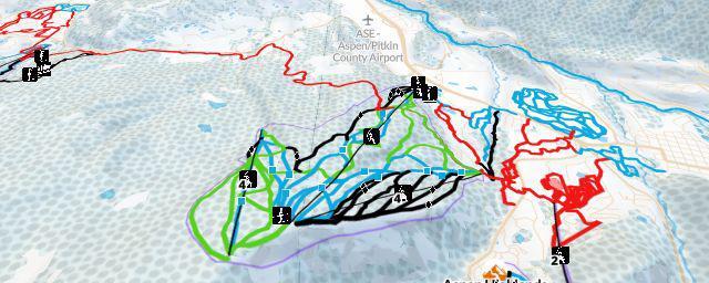 Piste map of the resort Buttermilk
