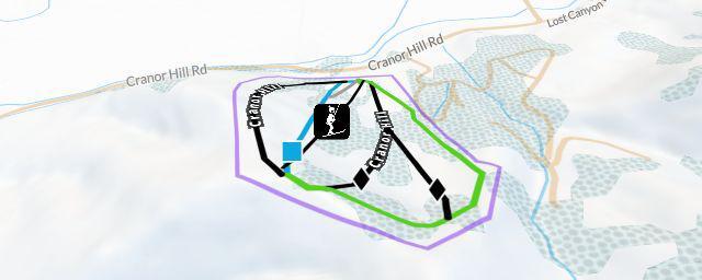 Piste map of the resort Cranor Hill Municipal Ski Hill