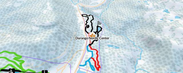 Piste map of the resort Durango Nordic Center