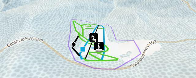 Piste map of the resort Echo Mountain