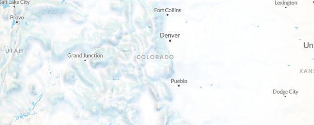Piste map of the region Colorado