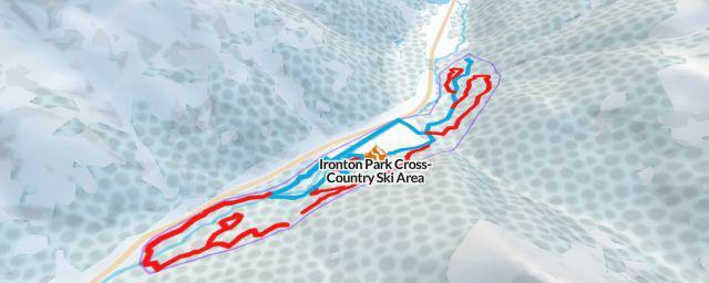 Piste map of the resort Ironton Park Cross-Country Ski Area