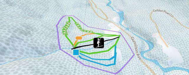 Piste map of the resort Lake City Ski Hill